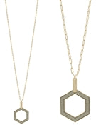 32" hexagon necklace