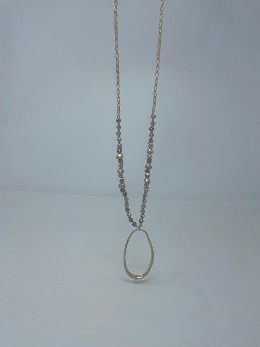 Long oval necklace